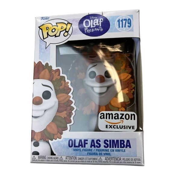Funko POP! Disney Olaf Presents Olaf as Simba #1179 Amazon Exclusive New in Box - Picture 4 of 9